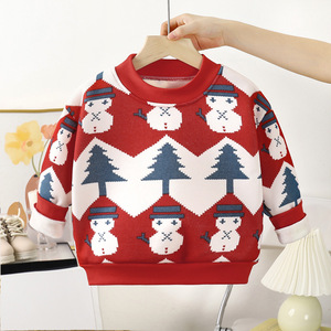 Suéter Casual de Manga Larga para Bebés Niñas, con Estampado Animal Navideño, Transpirable, de Forro Polar y Poliéster - Product Image 6