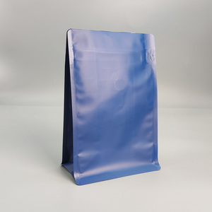 Sacs d'emballage pour café personnalisés à fond plat avec valve unidirectionnelle et fermeture éclair de qualité supérieure - Product Image 4