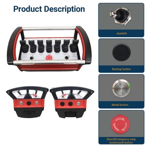 7 Channel Industrial <b>Remote</b> NM‑020 7 Clutch Motors for All Truck <b>Crane</b> Models Precise Signal Smooth Proportional - Product Image 2