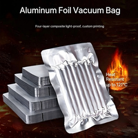 Sachet sous vide sans BPA 400 mm en aluminium alimentaire, pochette de stérilisation sous vide haute température 121°C pour l'emballage de viande avec os