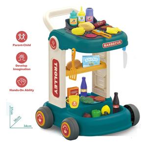 <span class=keywords><strong>Juguete</strong></span> para niños, 43 Uds., juego <span class=keywords><strong>de</strong></span> carrito <span class=keywords><strong>de</strong></span> vajilla con mini modelos <span class=keywords><strong>de</strong></span> comida <span class=keywords><strong>de</strong></span> plástico, barbacoa, gran oferta, regalo <span class=keywords><strong>de</strong></span> Cristo, <span class=keywords><strong>juguete</strong></span> <span class=keywords><strong>de</strong></span> cocina para niños <span class=keywords><strong>de</strong></span> la vida Real - Product Image 4