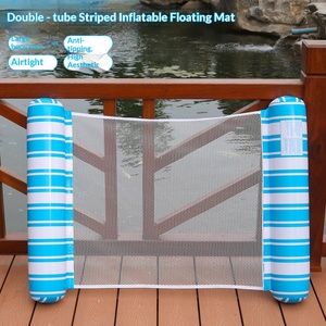 Nueva Cama Flotante Inflable Cilíndrica con Rayas para Piscina, Colchoneta Flotante de Agua, Colchón Inflable para Piscina - Product Image 2