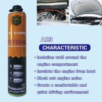 Colle mousse polyuréthane monocomposant YI CHAO A23 750ml pour isolation phonique et modification automobile