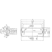 Boîtier de commande en alliage d'aluminium anodisé IP54, revêtement en poudre argentée, OEM ODM, boîtier personnalisé pour onduleurs et batteries