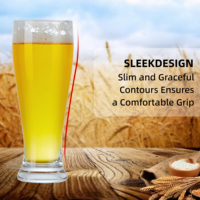 Kustom Logo 14oz/450ml gaya klasik Pilsner Tumbler gelas Pint gelas bir kacamata kristal gelas Set untuk klub malam