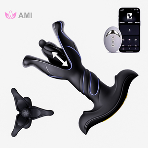 Ferngesteuerter Prostata-Massagegerät 9 Spannungsstöße Klopfende Stoßende Vibrierender Butt Plug Anal Plug Masturbator für Männer Sexspielzeug 18+ - Product Image 1