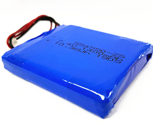 Batería de Polímero de Litio Azul de PVC de 1400 mAh, 554550, 7.4 V - Product Image 2