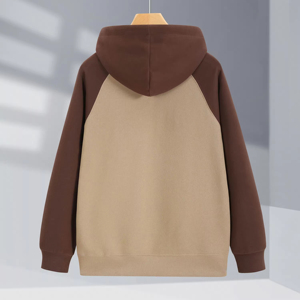 Jersey de ajuste Regular de lana lisa de alta calidad, impermeable, transpirable, 330g, tela de invierno, Sudadera con capucha pesada para hombre, nueva gota - Product Image 3