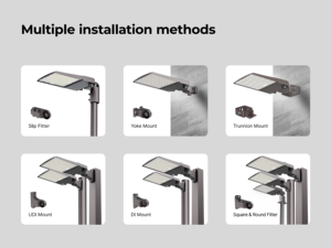 Outdoor 300W LED Street Light IP65 Rated Motion <strong>Sensor</strong> AC ROHS ETL Certified Aluminum Alloy Construction 5-Year Warranty - Product Image 6