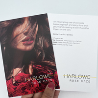 Tarjeta de Felicitación de Lujo con Logotipo Personalizado, Tarjeta de Agradecimiento, Impresión Offset, Estampado en Oro, Barnizado Mate, para Ocasiones Festivas, Papel