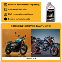 Huile Moteur Moto 4 Temps Haute Performance 1L, Huile Synthétique Anti-Usure pour Moto 10W-40