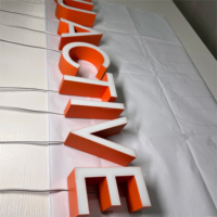 Lettres en résine époxy LED lumineuses et étanches, personnalisables en 3D, haute luminosité, durabilité, couleurs variées pour entreprises et parcs