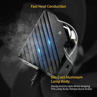 Faros Antiniebla Ultra Delgados con Proyector LED Integrado, de Bajo Perfil, con Doble Color para Autos y Camionetas, Universales