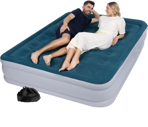 Modern Designed Top Sale Wholesale Foldable Camping Inflatable Queen Size Air Mattress with Built-in Pump