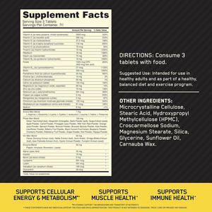 Comprimés multivitamines organiques pour hommes OEM/ODM/OBM pour hommes Vitamines suppléments minéraux pour augmenter le muscle Comprimés multivitamines - Product Image 2