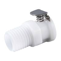 1/8 1/4 3/8 pouces ID plastique acétal tuyau à dégagement rapide barbe arrêt Tube connecteur de tuyau raccord raccord pour Air eau carburant ligne