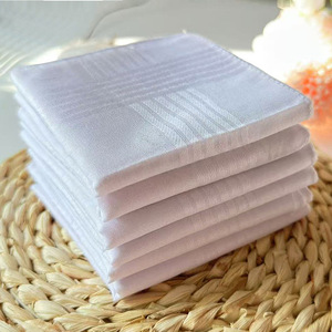 <strong>White</strong> <strong>Men's</strong> <strong>Handkerchief</strong> /hanky Cotton High Quality - Product Image 2