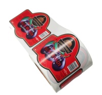 Étiquettes adhésives en PET argenté brillant personnalisées, autocollants en vinyle imperméables de luxe pour usage médical