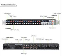 Console audio professionnelle OEM QU12 à double DSP, 12 canaux, mixeur analogique en rack, Bluetooth, affichage LED de niveau indépendant, entrée SPLIT