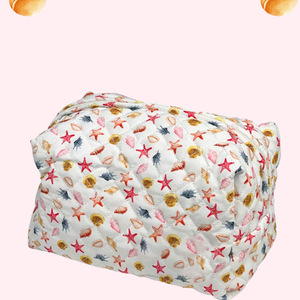 Instagram-worthy teddy bear and seashell cosmetic bag, large capacity stationery storage bag, pencil <b>case</b>, travel portable - Product Image 2