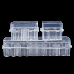 Boîte de rangement en plastique PP vide en gros pour flacons – Lot de dix boîtes transparentes pour poudre lyophilisée - Product Image 1