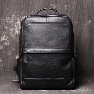Bolso Unisex de Cuero Genuino, Cómodo, con Cierre de Cremallera, Gran Capacidad, Ligero e Impermeable, Bolso de Mano Moderno - Product Image 1