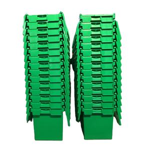 Industrieel Magazijn Plastic Verhuiskrat Nest Opslag Bevestigd Deksel Containers Heen En Terug Tote Logistieke Doos Voor Verhuisbedrijf - Product Image 1