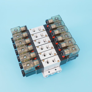 Chất lượng cao điều khiển điện từ không khí khí nén hướng 24VDC <span class=keywords><strong>5</strong></span> cách <span class=keywords><strong>2</strong></span> vị trí tác động kép 6 van đa dạng - Product Image 2