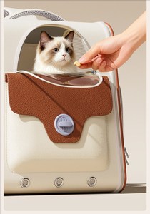 Borsa da Trasporto Portatile per Gatti, Cani e Conigli, Zaino per Cuccioli in Poliestere Oxford, Leggero e Capiente - Product Image 5