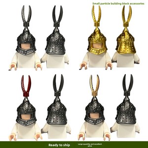 Serie di Accessori Umani <span class=keywords><strong>in</strong></span> Blocchi di Plastica: Casco, Armatura Toracica, Patch per Spalle, Parti MOC Combinabili, Set di Blocchi Fai-da-Te - Product Image 2