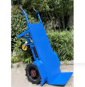 Carrello Elettrico Motorizzato in Acciaio Zincato con Capacità di 500kg per Trasporto in Magazzino, Cantieri e Fabbriche - Product Image 4