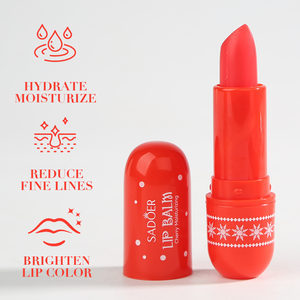 <span class=keywords><strong>Baume</strong></span> à lèvres <span class=keywords><strong>hydratant</strong></span> 3,8 g * 3, étiquette privée personnalisée, <span class=keywords><strong>baume</strong></span> à lèvres à la cerise, à l'huile d'argan et au miel, <span class=keywords><strong>baume</strong></span> à lèvres <span class=keywords><strong>hydratant</strong></span> mignon, coffret cadeau de Noël - Product Image 2