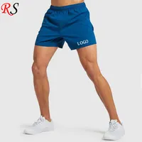 Pantalones cortos elásticos de entrenamiento para hombre, ropa personalizada de Color sólido