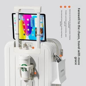 Maleta <span class=keywords><strong>de</strong></span> <span class=keywords><strong>Viaje</strong></span> <span class=keywords><strong>de</strong></span> 20-24 Pulgadas, Estilo Moderno, Ligera y Duradera, <span class=keywords><strong>de</strong></span> Poliéster, con Ruedas Universales y Candado <span class=keywords><strong>de</strong></span> Combinación para <span class=keywords><strong>Mujer</strong></span> - Product Image 3