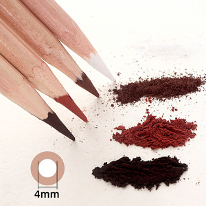 批发白色Sanguine Sepia Burnt Sienna素描彩色学生绘画绘画艺术木炭碳铅笔套装 - Product Image 3