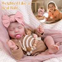 Poupée Reborn réaliste de 18 pouces en vinyle souple, jouet pour enfants, cadeau, vente en gros, personnalisable