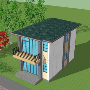 Solution de vie extérieure préfabriquée pour petite <span class=keywords><strong>maison</strong></span> moderne de 2 étages avec design graphique pour <span class=keywords><strong>application</strong></span> extérieure - Product Image 6