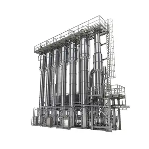 Roestvrijstalen Tomatenpuree Honing Vruchtensap Vacuüm Afgeveegd Ethanol Recovery Verdamper Systeem Vallende Film Verdamper Machine