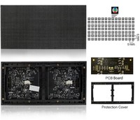 Modules d'écran LED Muenled en stock, différentes tailles P2-P10, intérieur/extérieur, couleur pleine, haute luminosité, longue durée de vie, 1