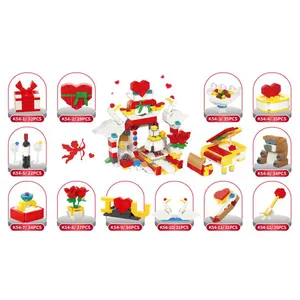 2024新款小塑料块鸡蛋派对新奇创意儿童成人智能玩具套装情人节建筑砖礼品