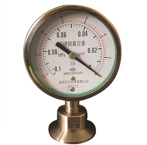 Chân Không Thép Không Gỉ Vệ Sinh Màng Thủy Lực Máy Đo Áp Suất - Product Image 4