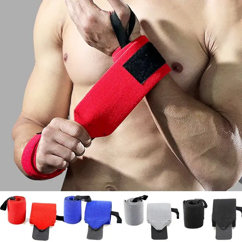 Benutzer definiertes Logo Fitness-Training Handgelenk wickel gepolsterte Hand bänder Gym Wrist Wraps Brace Wrist Support für Gewichtheben