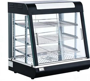 Vitrina de Vidrio Curvo con Calefacción, Capacidad de 150L, Calefacción por Convección, Rango de Temperatura de 85-100°C, Ahorro de Energía A++, para Catering - Product Image 2