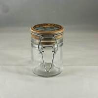 Pot de conservation carré en verre hermétique avec couvercle à clip et pot à épices en verre