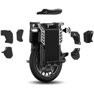 Monociclo Eléctrico F22PRO Negro, en Stock en EE. UU., Alcance de 180 km, Suspensión de 100 mm, Certificado UL2272, para Conducción Urbana - Product Image 1