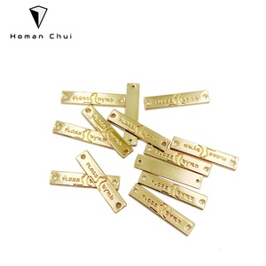 High Quality Metal <b>Name</b> <b>Labels</b> for Clothing - Product Image 4