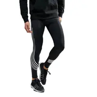 KY 2021 бренд, оптовая продажа, мужская спортивная одежда для йоги, фитнеса, занятий спортом, бега, тренажерного зала, черные Светоотражающие леггинсы