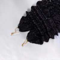 Extensions de cheveux vierges Remy 100% naturels pour femmes, à crocheter