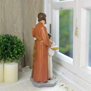 Statues religieuses catholiques en résine, produits en stock, fabrication artisanale OEM, cadeau, Sainte <span class=keywords><strong>Anne</strong></span> 7,48''H, <span class=keywords><strong>statue</strong></span> de la famille de Sainte <span class=keywords><strong>Anne</strong></span> - Product Image 6