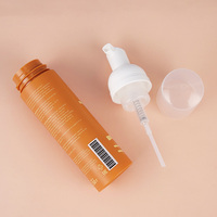 Flacon pompe moussant personnalisé 250g, vide, dépoli, pour savon liquide, nettoyant visage, mousse cosmétique